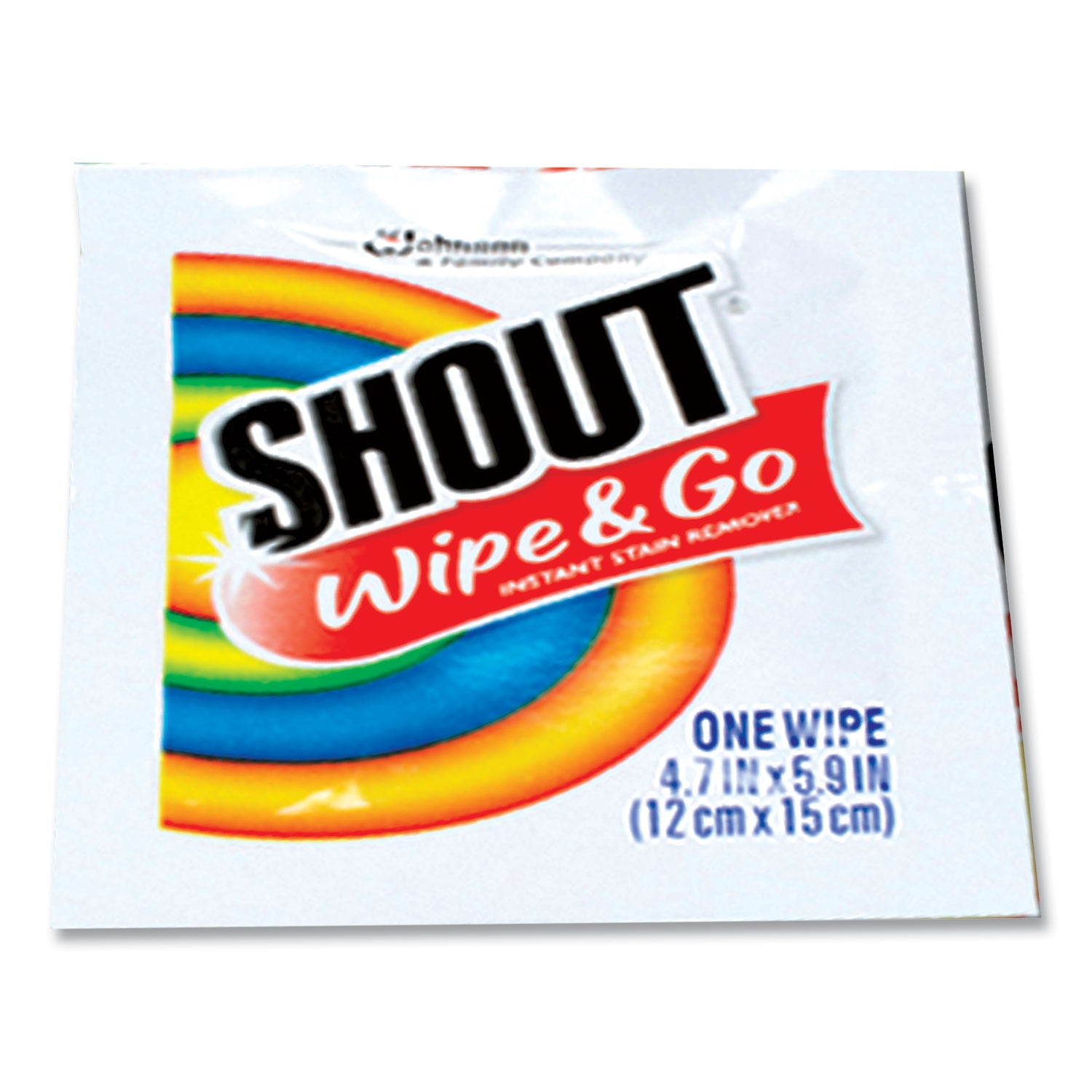 Shout Wipe and Go Instant Stain Remover Textured Wipes New 12 Count, 2 Pack