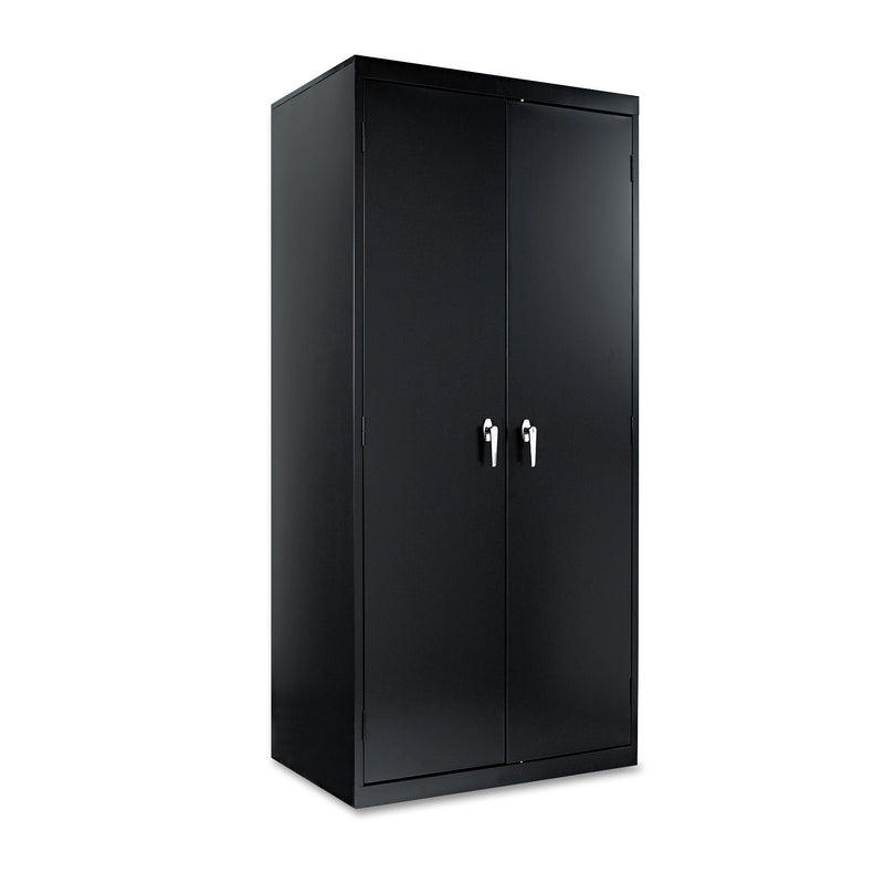 Alera Assembled 78" High Heavy-Duty Welded Storage Cabinet, Four Adjustable Shelves, 36w x 24d, Black