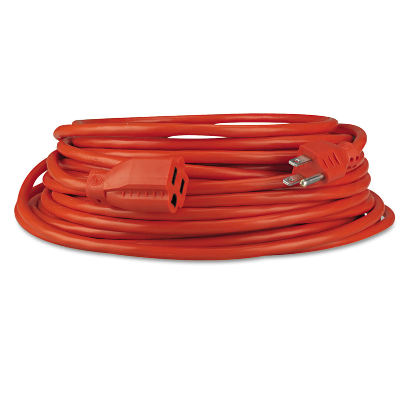 Innovera Indoor/Outdoor Extension Cord, 25 ft, 13 A, Orange