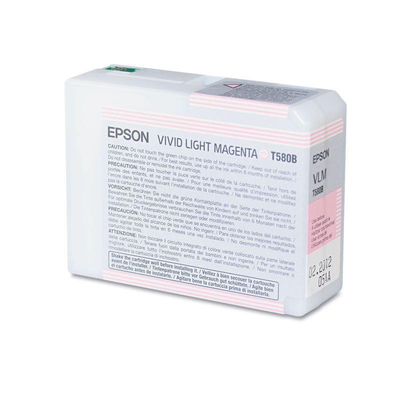 Epson T580B00 UltraChrome K3 Ink, Vivid Light Magenta