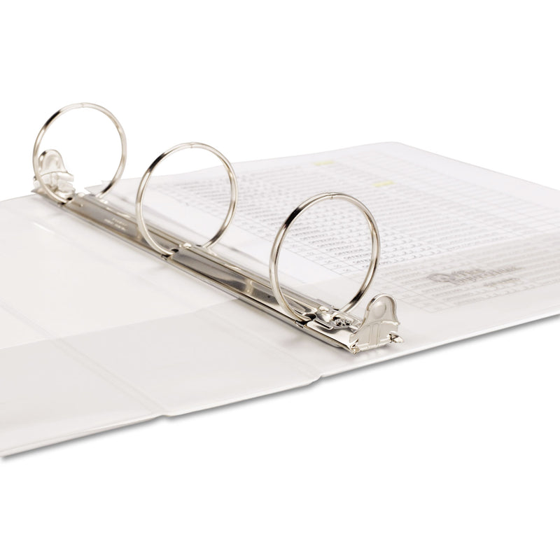 Office Impressions Economy Round Ring View Binder, 3 Rings, 2" Capacity, 11 x 8.5, White