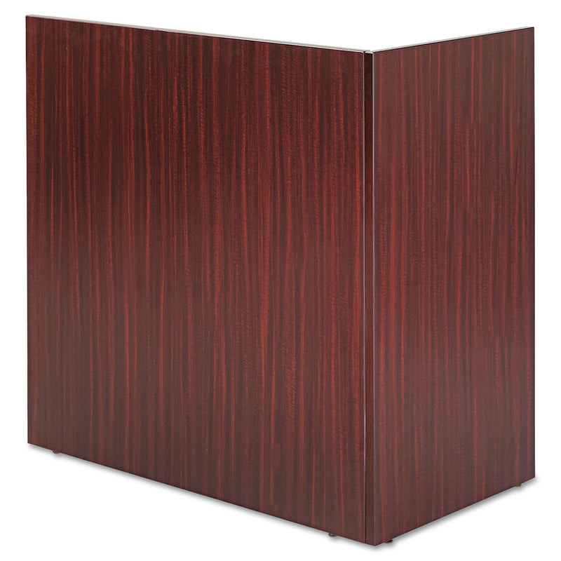 Alera Valencia Reversible Reception Return, 44.13w x 23.63d x 41.5h, Mahogany