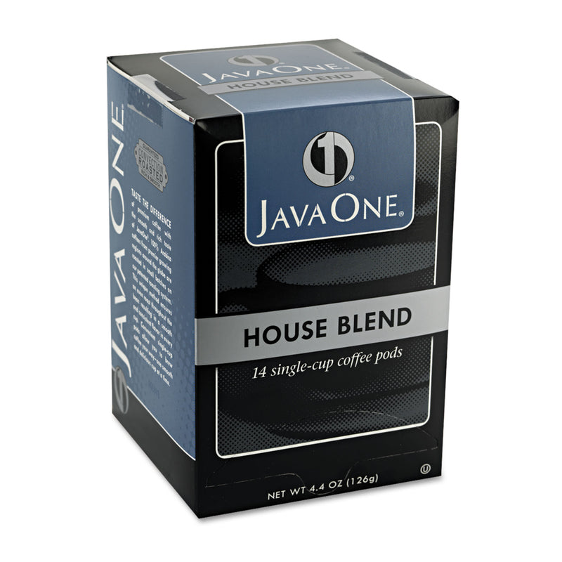 Java One Coffee Pods, House Blend, Single Cup, 14/Box