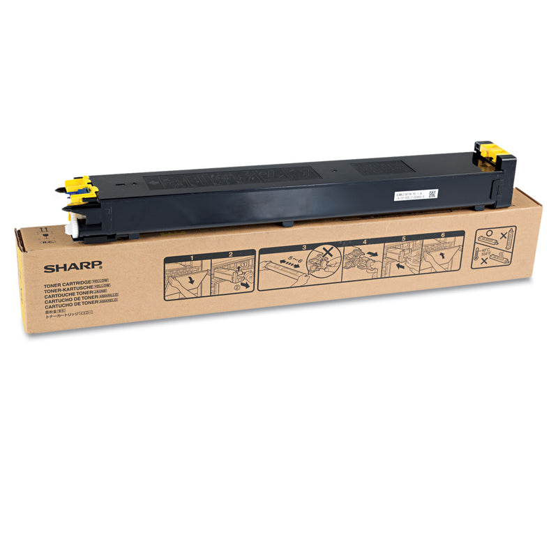 Sharp MX31NTYA Toner, 15,000 Page-Yield, Yellow