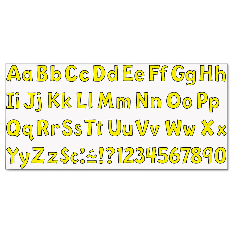 TREND Ready Letters Playful Combo Set, Yellow, 4"h, 216/Set