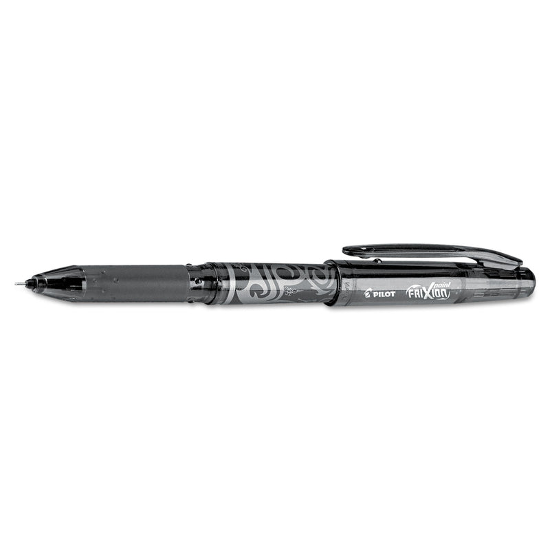 Pilot FriXion Point Erasable Gel Pen, Stick, Extra-Fine 0.5 mm, Black Ink, Black Barrel