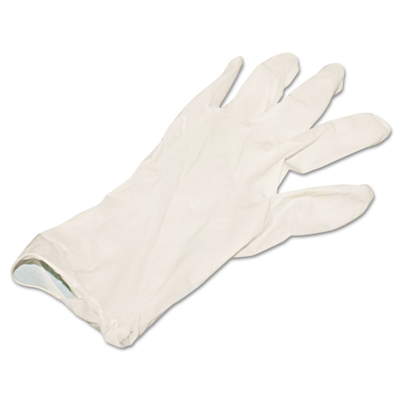 Boardwalk Powder-Free Synthetic Vinyl Gloves, Large, Beige, 4 mil, 100/Box