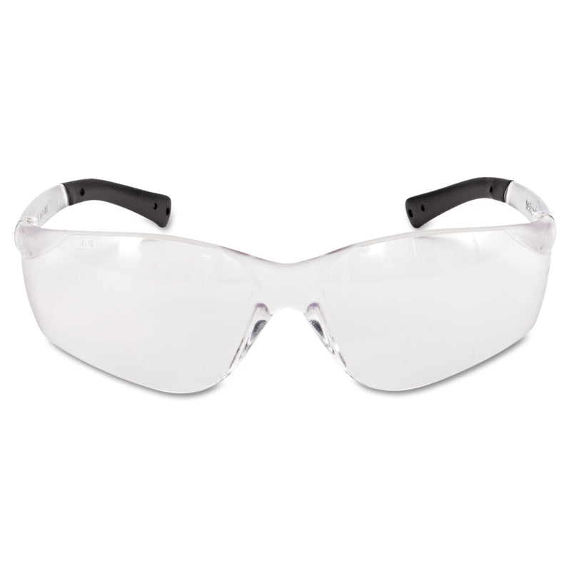 MCR BearKat Safety Glasses, Frost Frame, Clear Lens, 12/Box