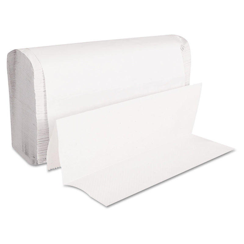 GEN Folded Paper Towels, Multifold, 9 x 9.45, White, 250 Towels/Pack, 16 Packs/Carton