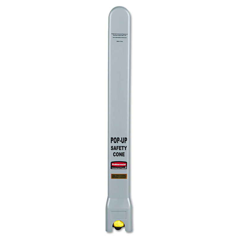 Rubbermaid Multilingual Pop-Up Safety Cone, 3-Sided, Fabric, 21 x 21 x 20, Yellow