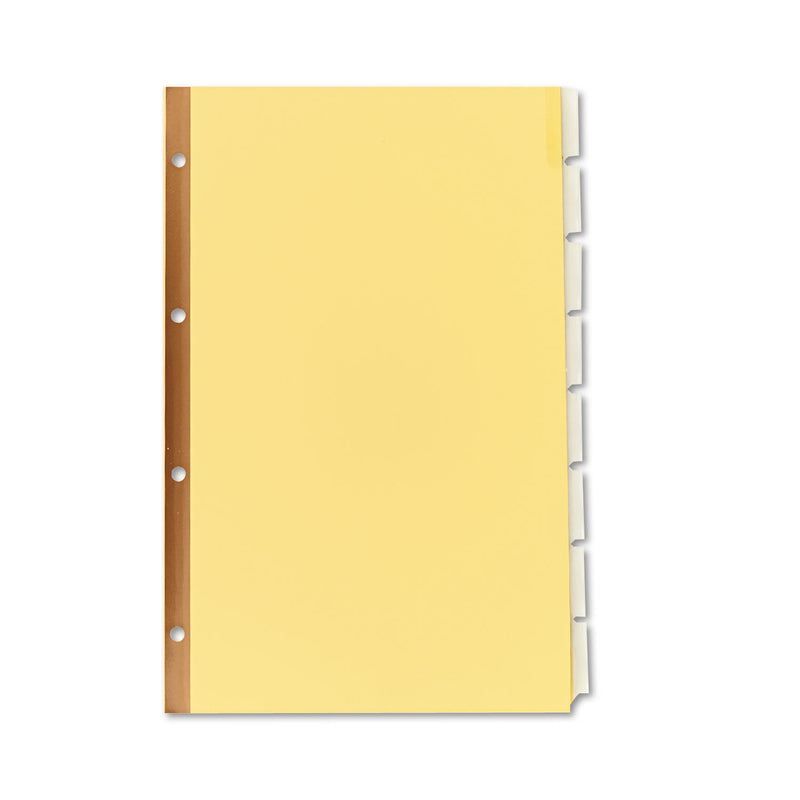 Avery Insertable Standard Tab Dividers, 8-Tab, 14 x 8.5,, Buff, 1 Set