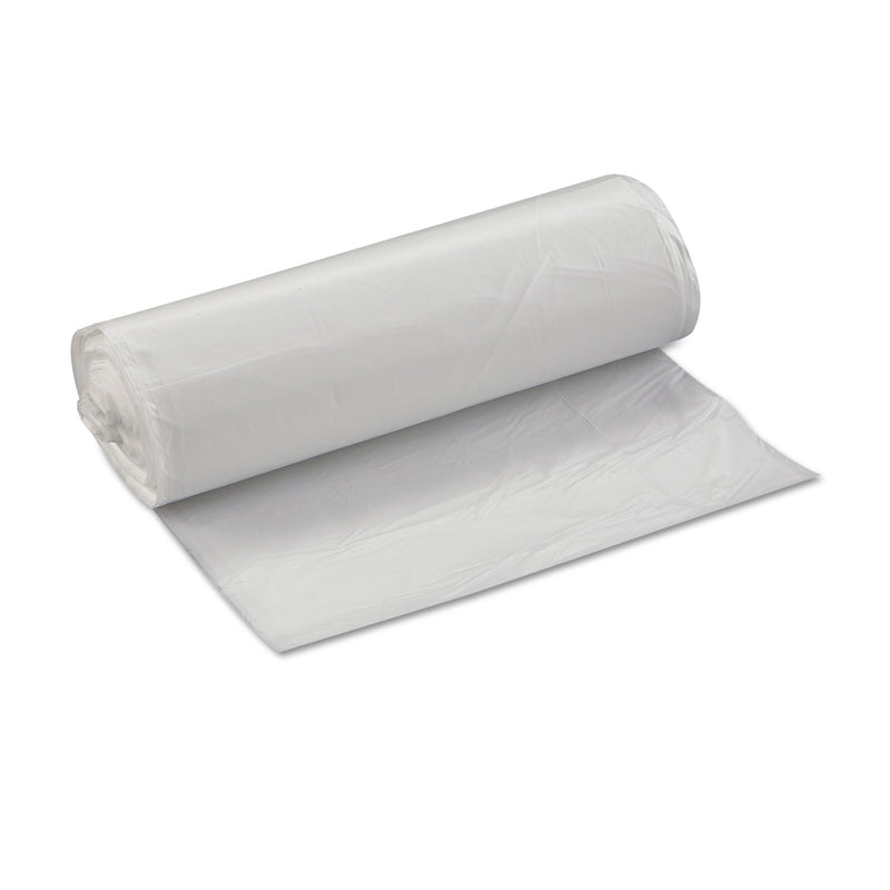 Inteplast Group High-Density Interleaved Commercial Can Liners, 33 gal, 17 microns, 33" x 40", Clear, 250/Carton