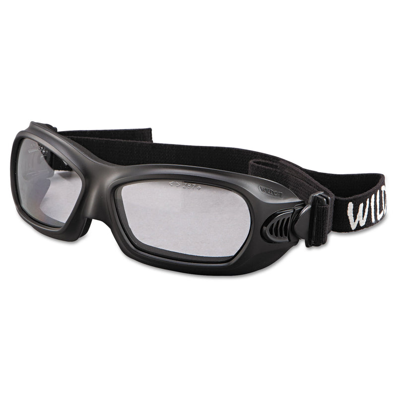 KleenGuard V80 WildCat Safety Goggles, Black Frame, Clear Lens