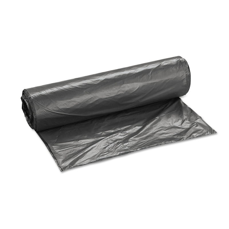 Inteplast Group High-Density Interleaved Commercial Can Liners, 45 gal, 12 microns, 40" x 48", Black, 250/Carton