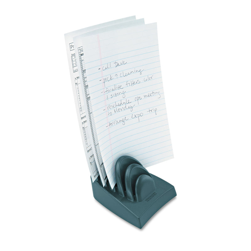 Kensington InSight Priority Puck Five-Slot Desktop Copyholder, Plastic, Blue