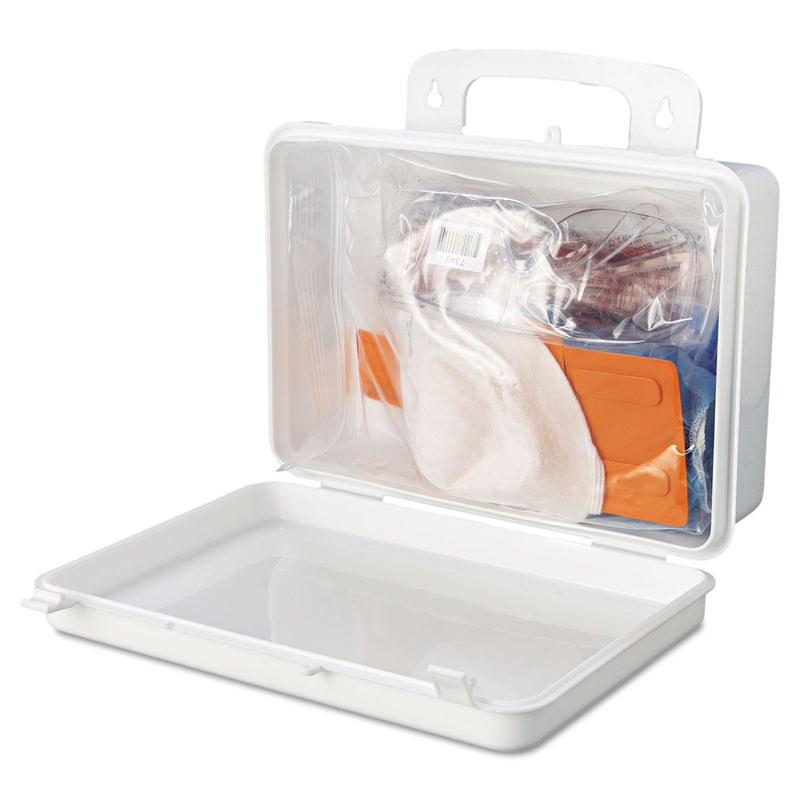 Impact Bloodborne Pathogen Cleanup Kit, 10 x 7 x 2.5, OSHA Compliant, Plastic Case