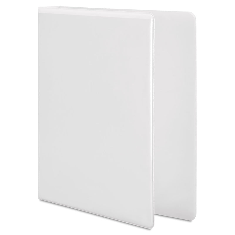 Wilson Jones Heavy-Duty Round Ring View Binder with Extra-Durable Hinge, 3 Rings, 1" Capacity, 11 x 8.5, White