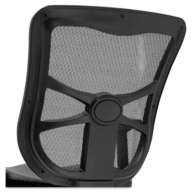 Alera Elusion Series Mesh Mid-Back Multifunction Chair, Supports Up to 275 lb, 17.7" to 21.4" Seat Height, Black