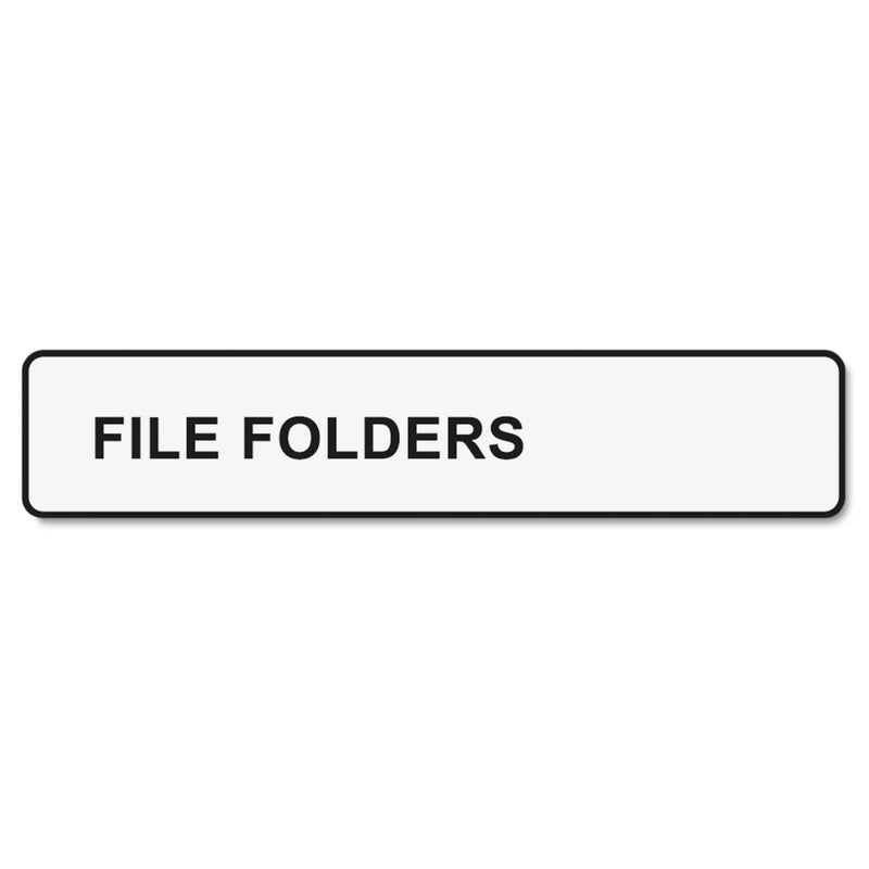 DYMO LabelWriter 1-UP File Folder Labels, 0.56" x 3.43", White, 130 Labels Roll, 2 Rolls/Pack