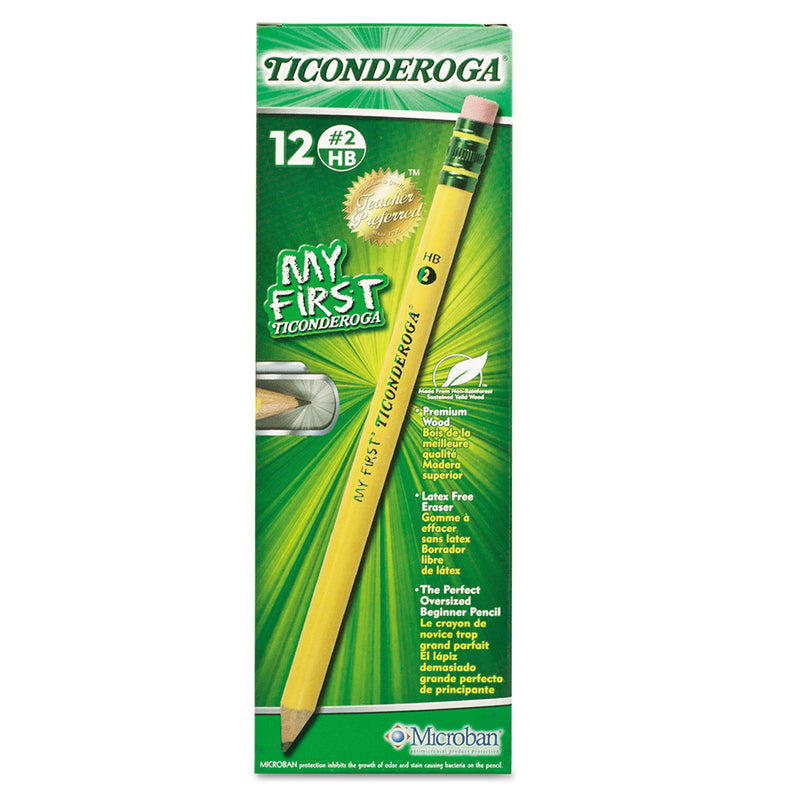 Ticonderoga My First Woodcase Pencil with Eraser, HB (