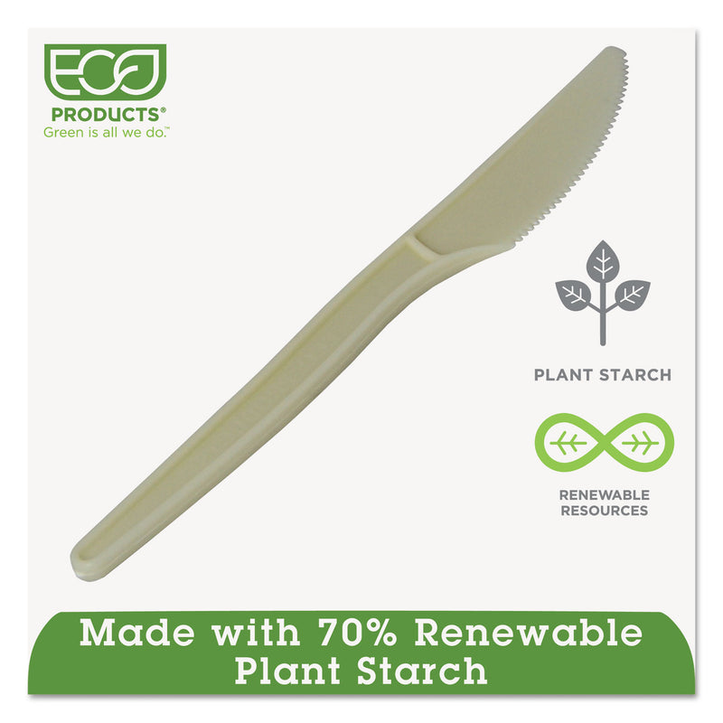 Eco-Products Plant Starch Knife - 7", 50/Pack, 20 Pack/Carton