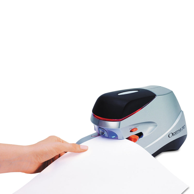 Swingline Optima 60 Electric Stapler, 60-Sheet Capacity, Black/Silver