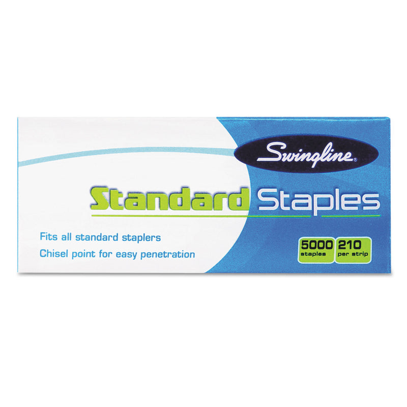 Swingline S.F. 1 Standard Staples, 0.25" Leg, 0.5" Crown, Steel, 5,000/Box