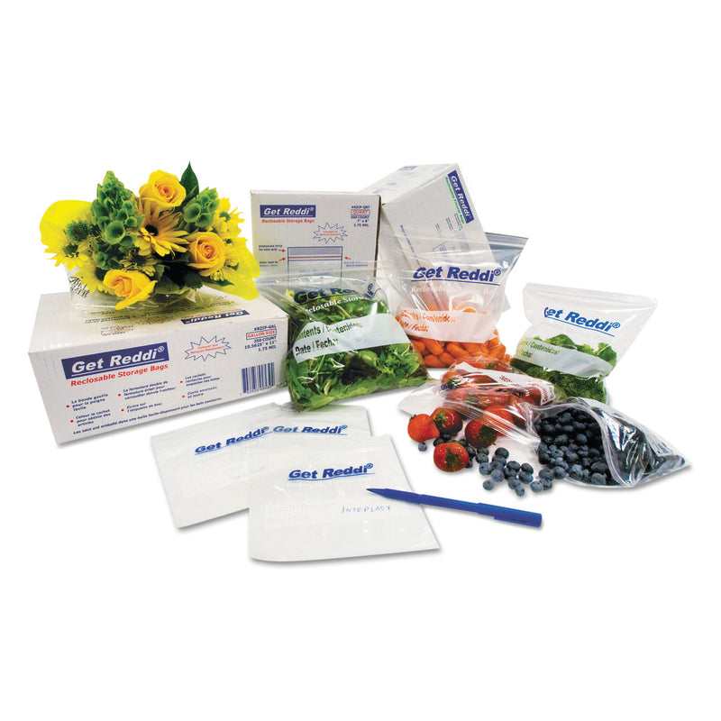 Inteplast Group Food Bags, 22 qt, 0.85 mil, 10" x 24", Clear, 500/Carton