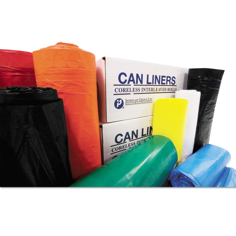 Inteplast Group Institutional Low-Density Can Liners, 16 gal, 1.3 mil, 24" x 32", Red, 250/Carton