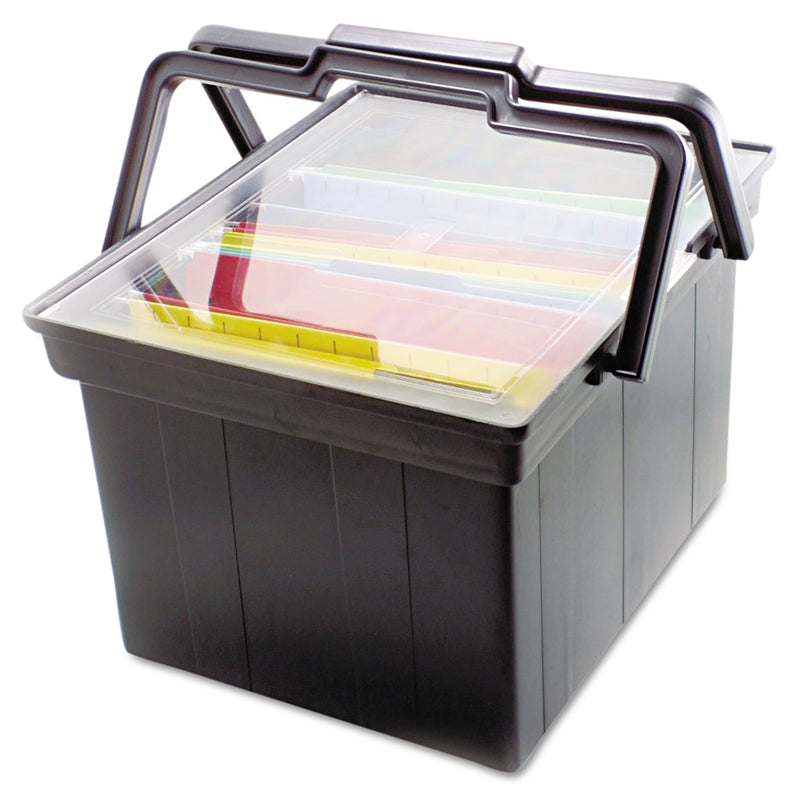 Advantus Companion Portable File, Letter/Legal Files, 17" x 14" x 11", Black