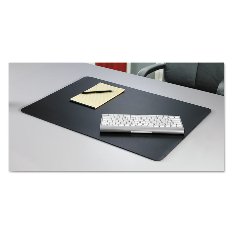 Artistic Rhinolin II Desk Pad with Antimicrobial Protection, 24 x 17, Black