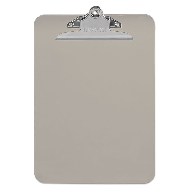 Universal Plastic Clipboard with High Capacity Clip, 1.25" Clip Capacity, Holds 8.5 x 11 Sheets, Translucent Black