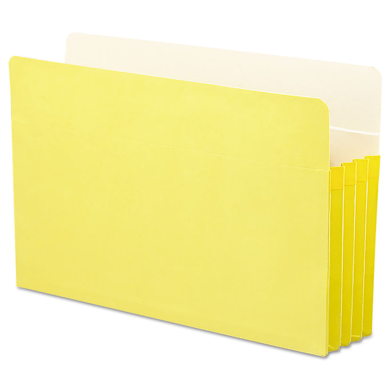 Smead Colored File Pockets, 3.5" Expansion, Legal Size, Yellow