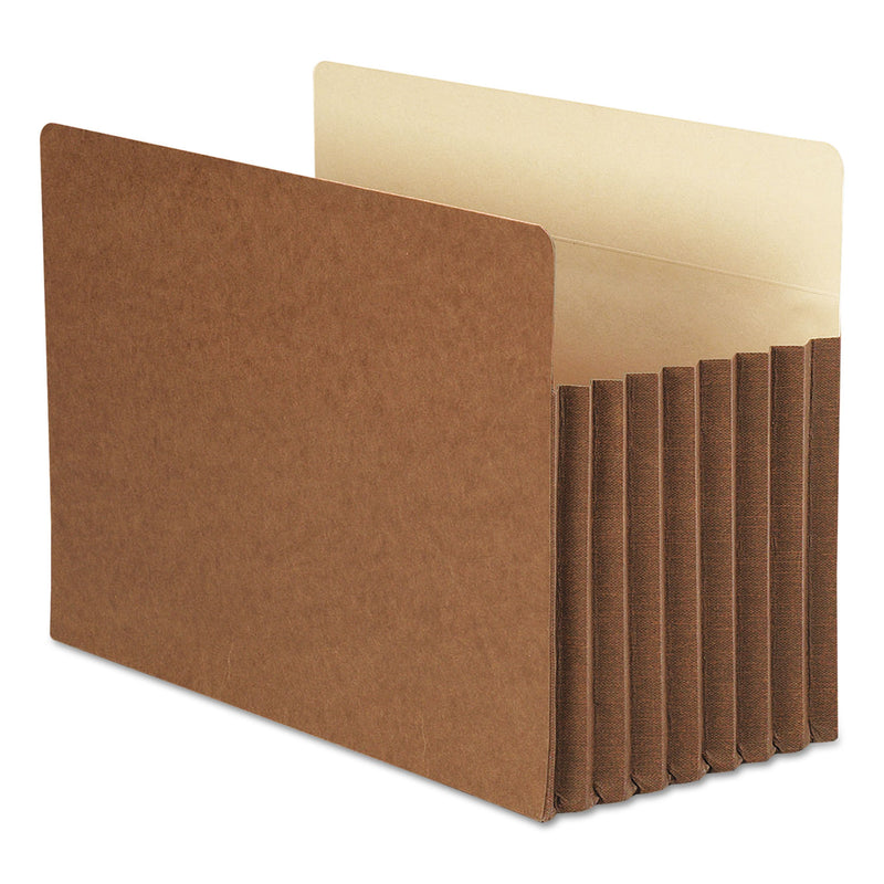 Smead Redrope TUFF Pocket Drop-Front File Pockets with Fully Lined Gussets, 7" Expansion, Legal Size, Redrope, 5/Box