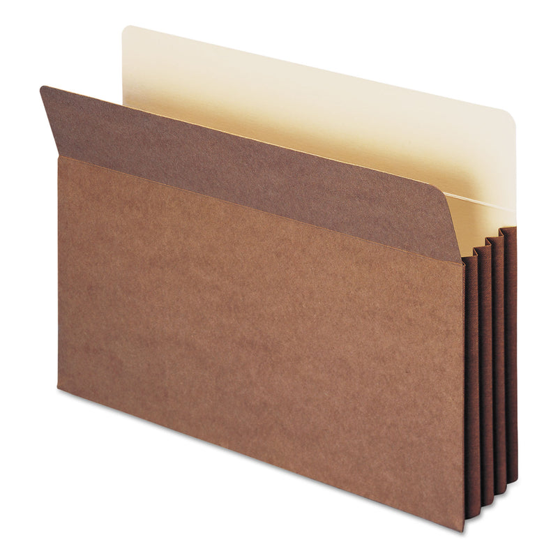 Smead Redrope TUFF Pocket Drop-Front File Pockets with Fully Lined Gussets, 3.5" Expansion, Legal Size, Redrope, 10/Box