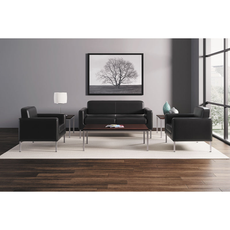 HON Occasional Coffee Table, Rectangular, 48w x 24d x 15.63h, Black