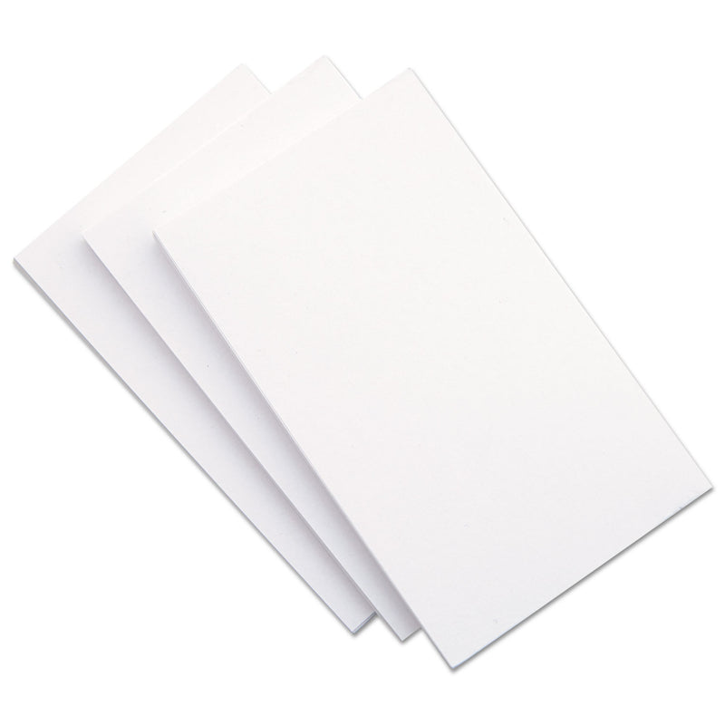 Universal Unruled Index Cards, 3 x 5, White, 500/Pack