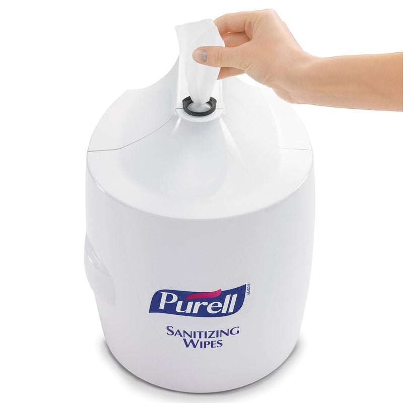 PURELL Hand Sanitizer Wipes Wall Mount Dispenser, 1,200/1,500 Wipe Capacity, 13.3 x 11 x 10.88, White