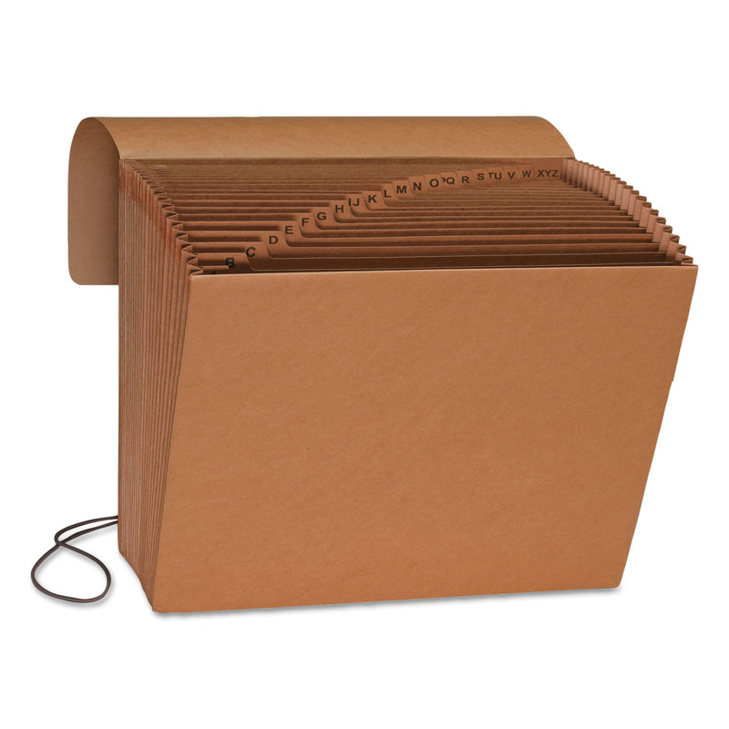 Smead Indexed Expanding Kraft Files, 21 Sections, Elastic Cord Closure, 1/21-Cut Tabs, Letter Size, Kraft