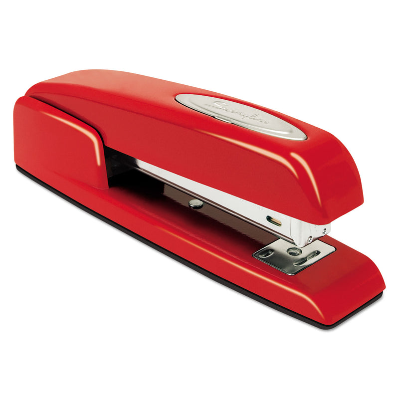 Swingline 747 Business Full Strip Desk Stapler, 25-Sheet Capacity, Rio Red