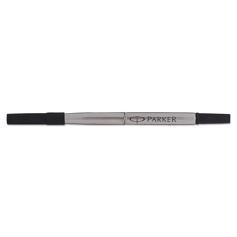 Parker Refill for Parker Roller Ball Pens, Medium Conical Tip, Black Ink