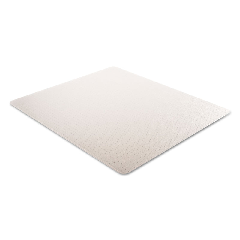 deflecto DuraMat Moderate Use Chair Mat, Low Pile Carpet, Flat, 46 x 60, Rectangle, Clear