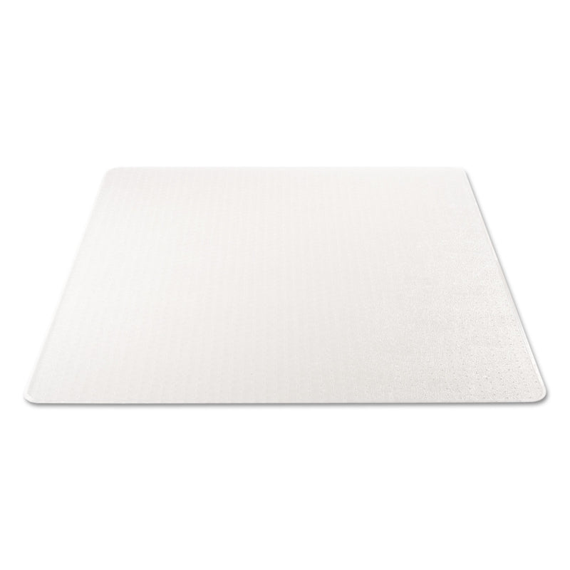 deflecto DuraMat Moderate Use Chair Mat, Low Pile Carpet, Flat, 46 x 60, Rectangle, Clear