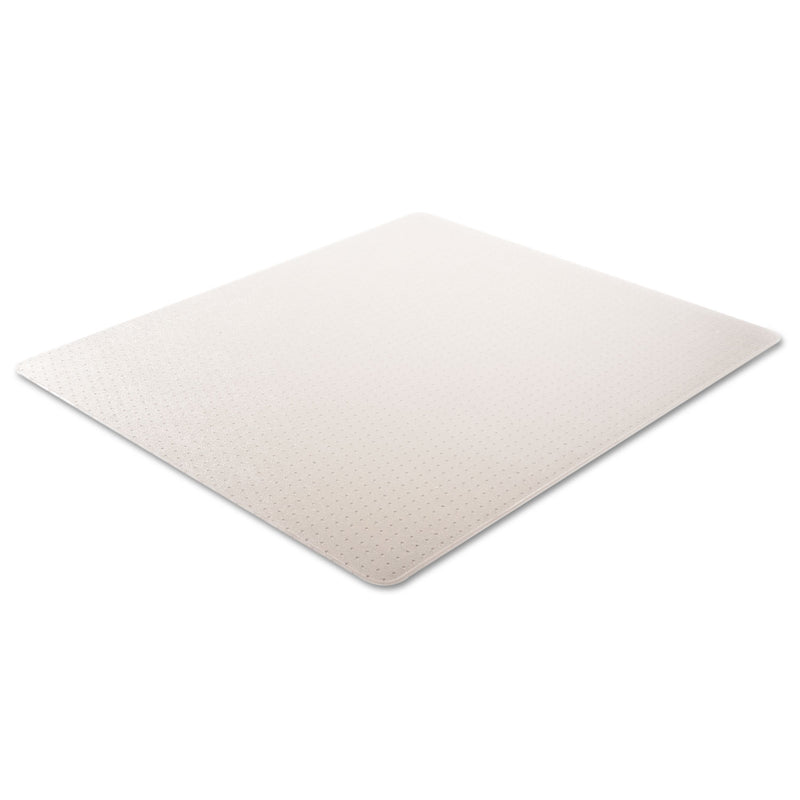 deflecto DuraMat Moderate Use Chair Mat, Low Pile Carpet, Flat, 46 x 60, Rectangle, Clear