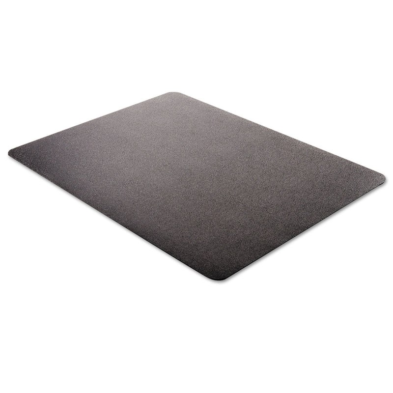 deflecto EconoMat All Day Use Chair Mat for Hard Floors, 45 x 53, Rectangular, Black