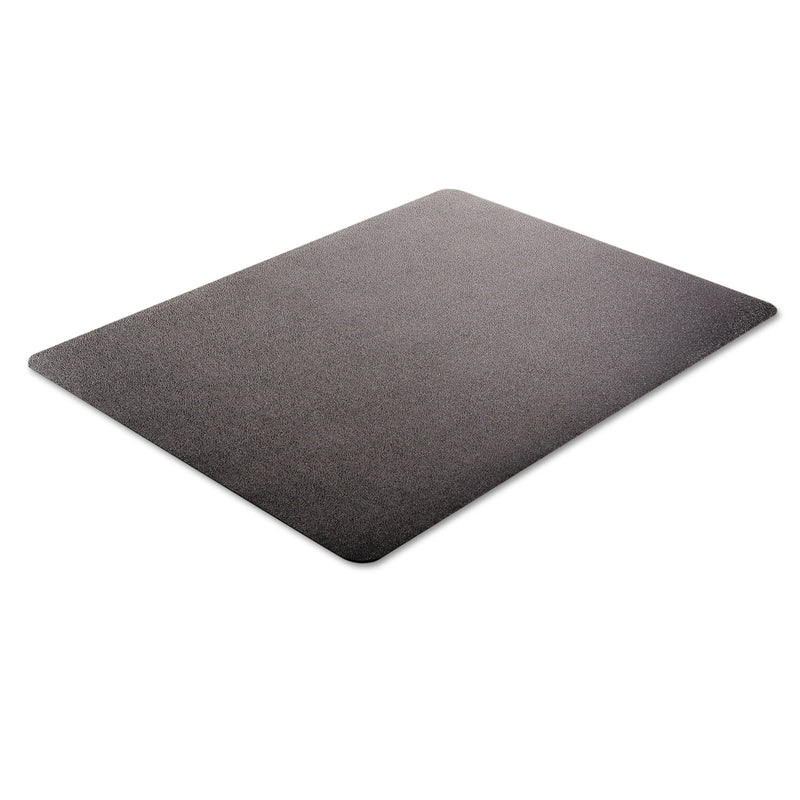 deflecto EconoMat All Day Use Chair Mat for Hard Floors, 45 x 53, Rectangular, Black