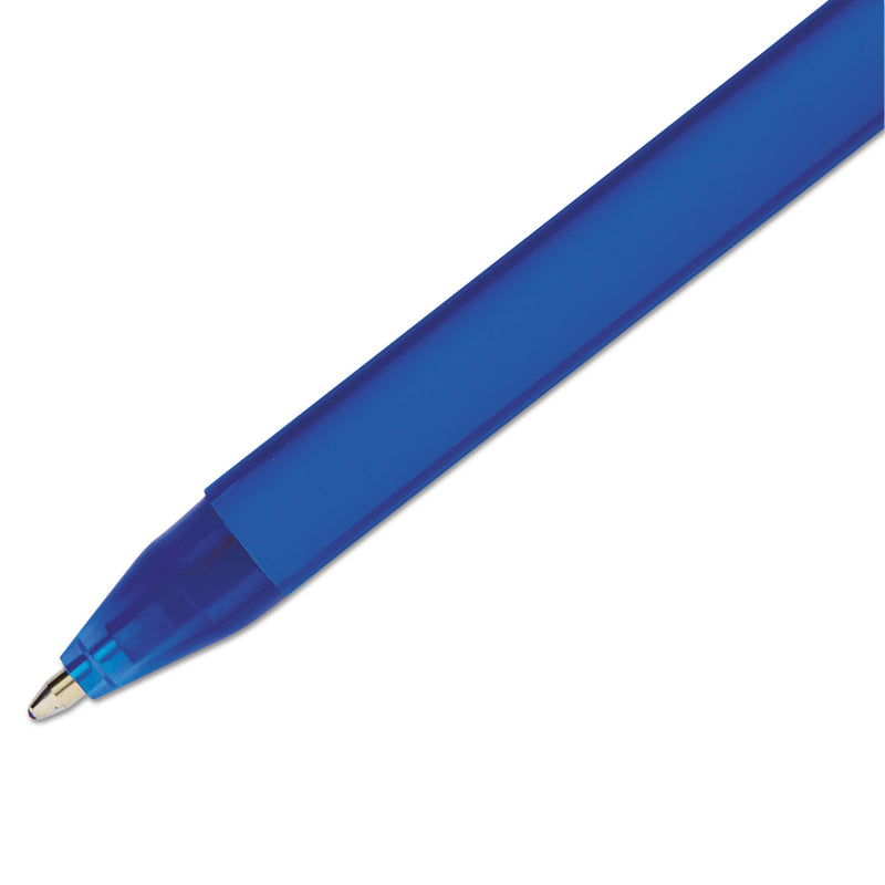 Paper Mate ComfortMate Ultra Ballpoint Pen, Stick, Medium 1 mm, Blue Ink, Blue Barrel, Dozen