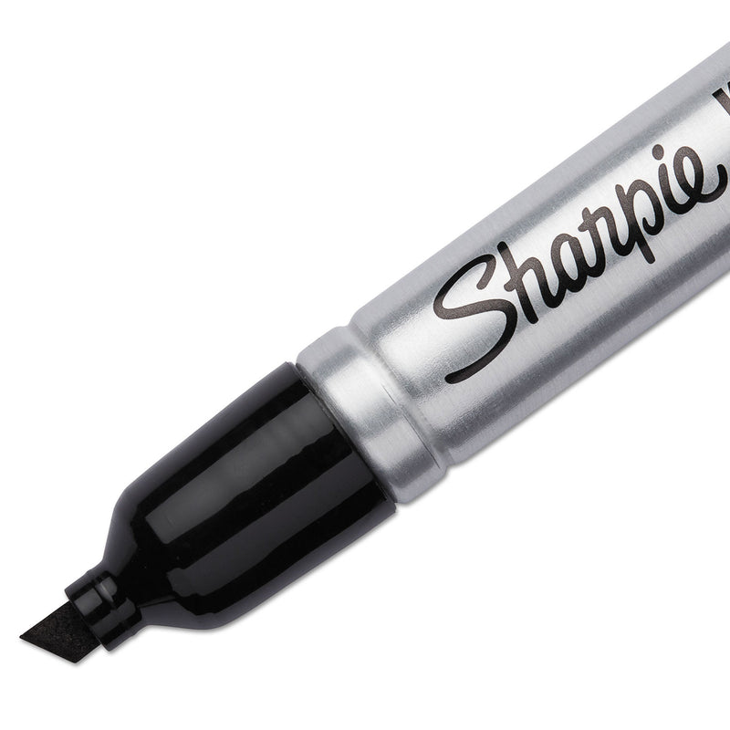 Sharpie King Size Permanent Marker, Broad Chisel Tip, Black, Dozen