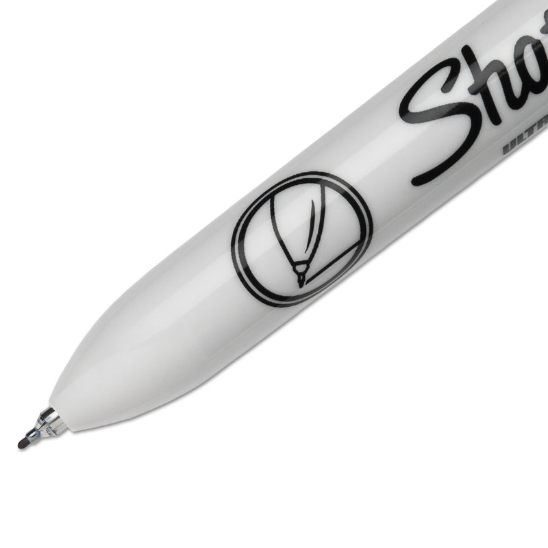 Sharpie Retractable Permanent Marker, Extra-Fine Needle Tip, Blue