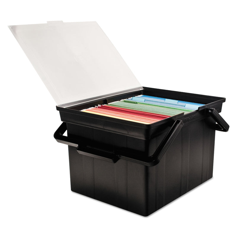 Advantus Companion Portable File, Letter/Legal Files, 17" x 14" x 11", Black